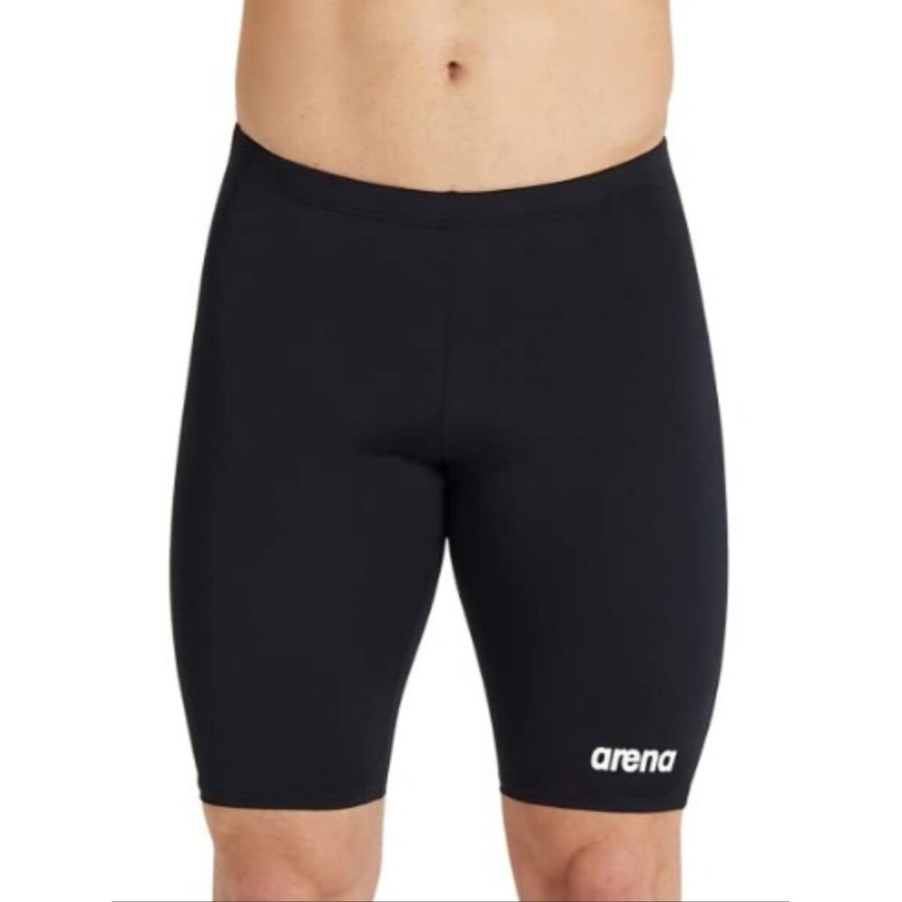 NWT ARENA Men's Team Swim Jammer Solid MaxLife Athletic Swimwear Black - Size 38